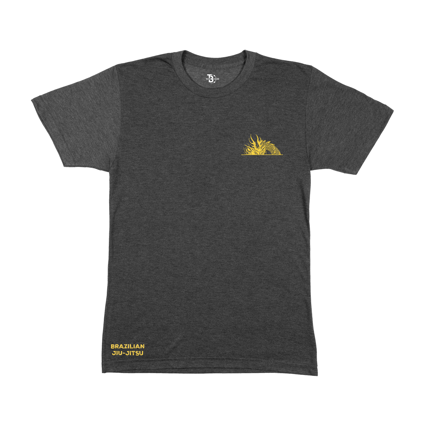 Vitor Shaolin VSBJJ Yellow Dragon Dark Gray T-Shirt