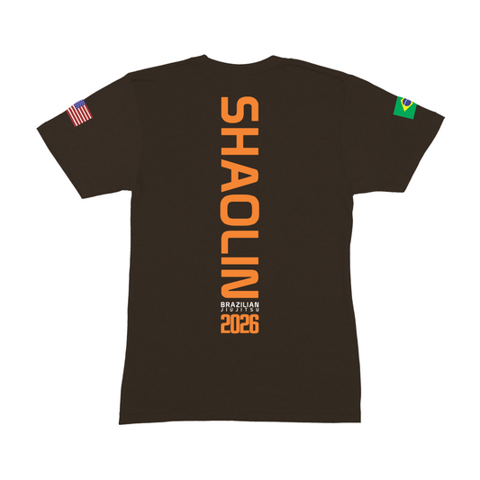 Vitor Shaolin Team 2026 VSBJJA Uniform Espresso coffee brown T-shirt