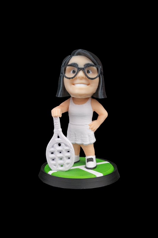 Your Character Tennis Statue 3D Printed | Custom 3D Figurine