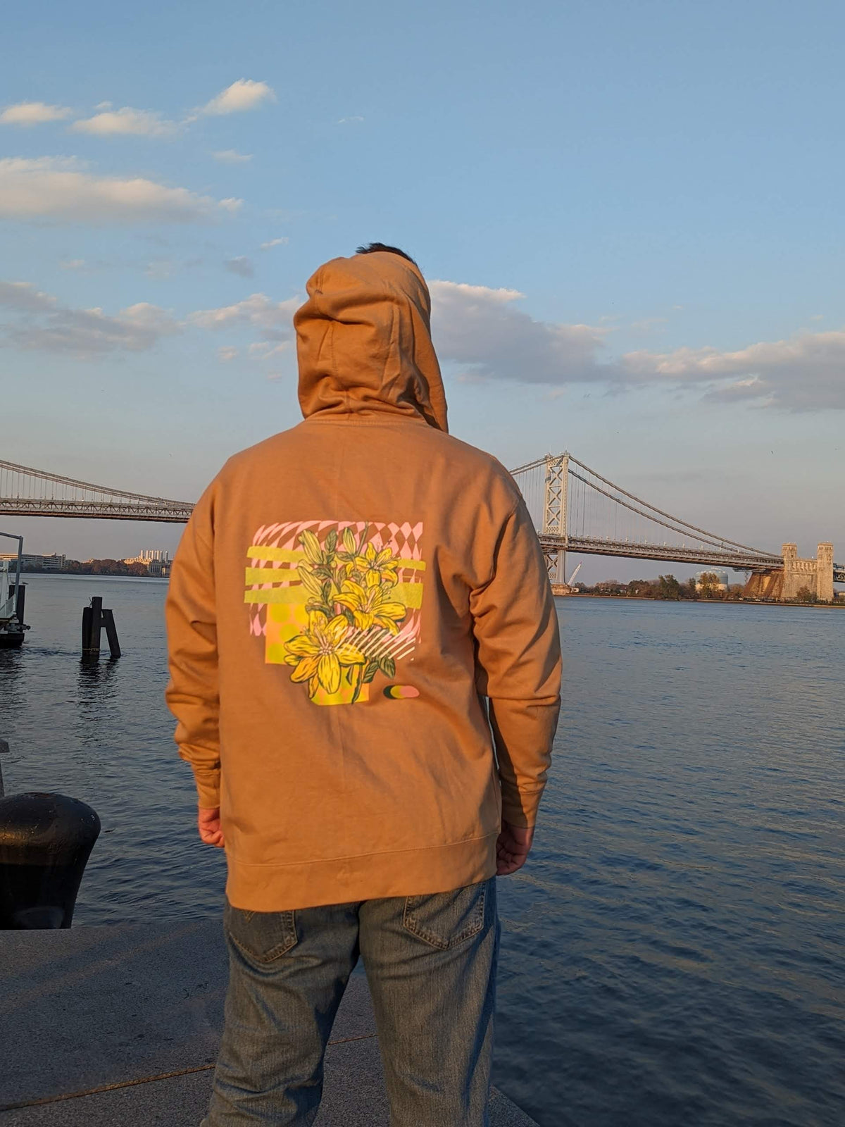 Sandstone Flowers Zip Hoodie - Botanical | TBone Collabs – TBone Merch