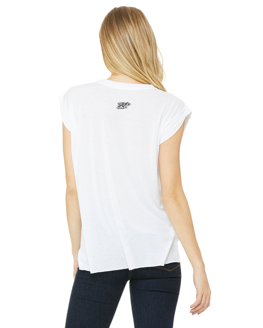 Ladies Flowy Muscle T-Shirt Sator's Swift Graffiti Hands Collab Sator Art