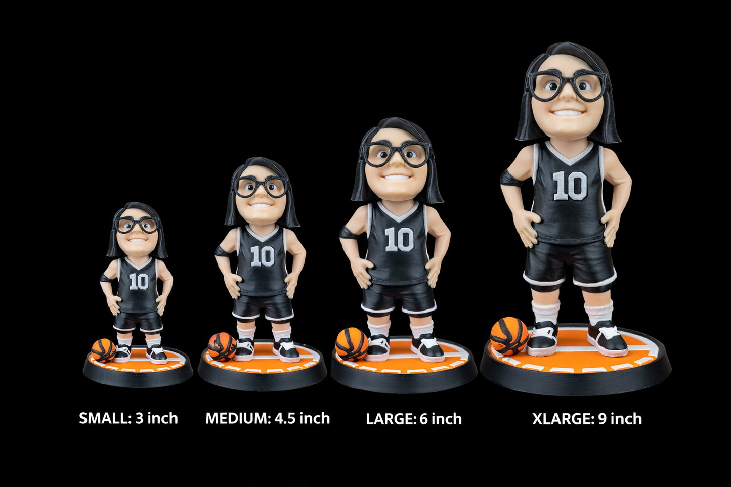 Your Character Basketball Statue 3D Printed | Custom 3D Figurine
