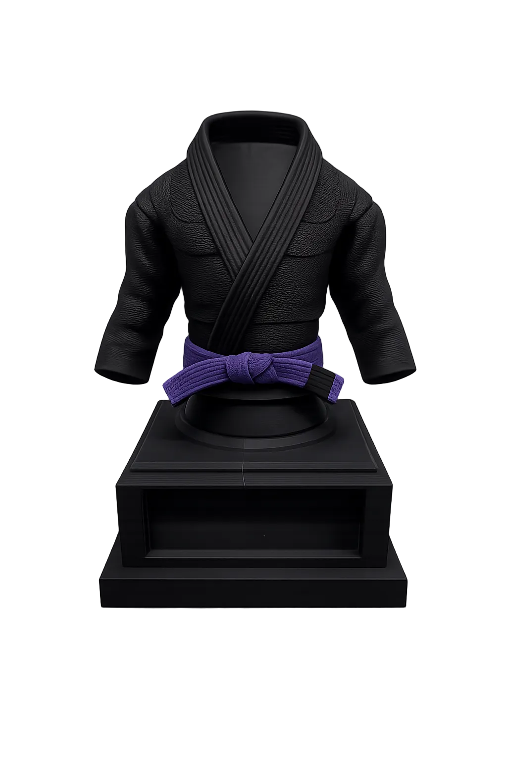 BJJ Trophy and  Belt Display Combo