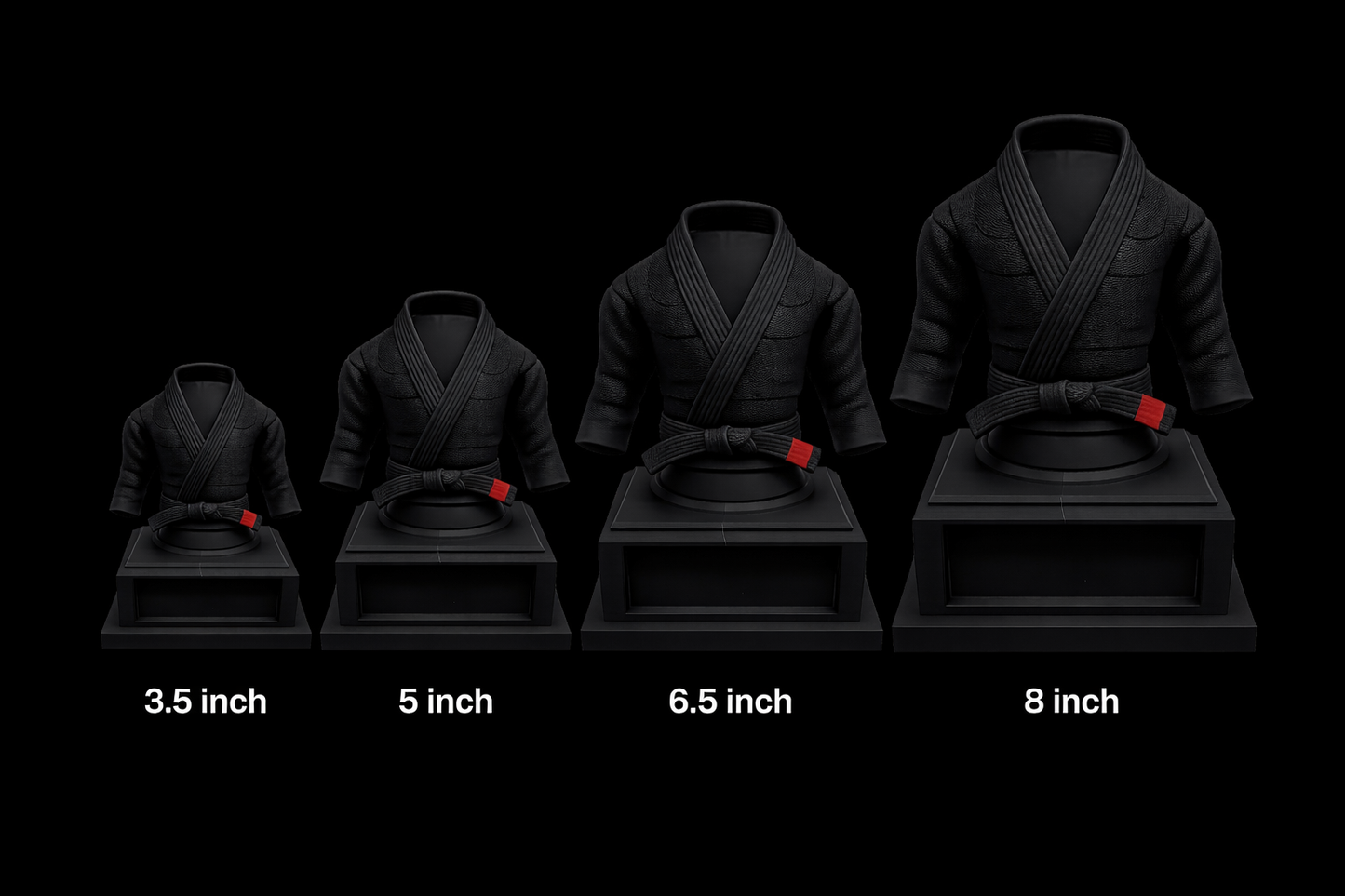 BJJ Trophy and  Belt Display Combo