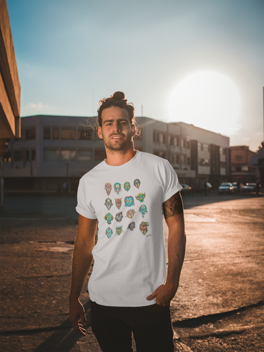 T-Shirt Sator's Colorful Mask Collab Sator Art