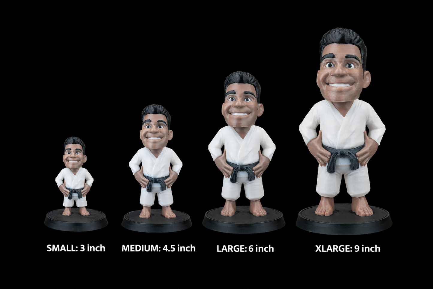 Your Character BJJ Statue 3D Printed | Custom 3D Figurine