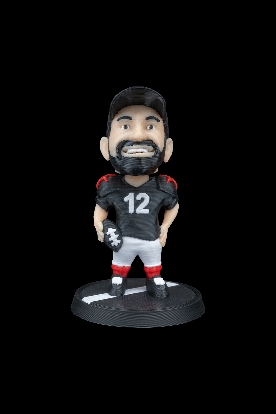 Your Character Football Statue 3D Printed | Custom 3D Figurine