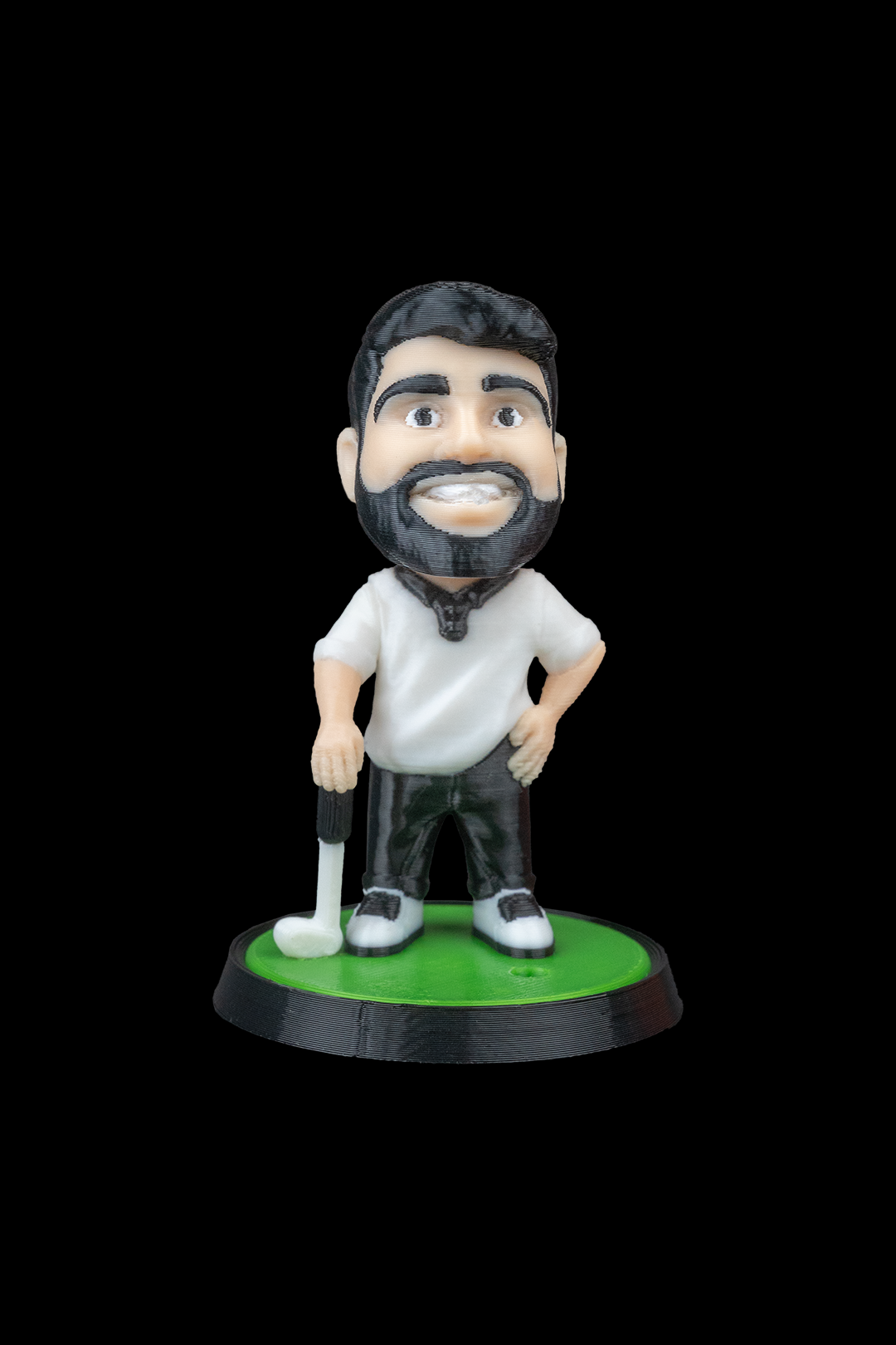 Your Character Golf Statue 3D Printed | Custom 3D Figurine