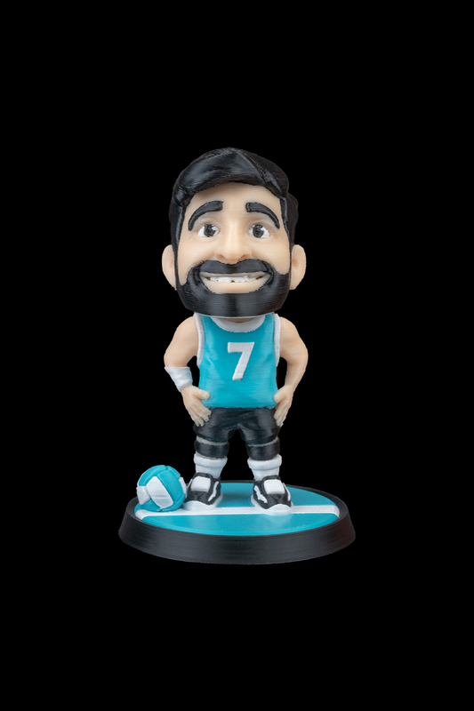 Your Character Voleyball Statue 3D Printed | Custom 3D Figurine