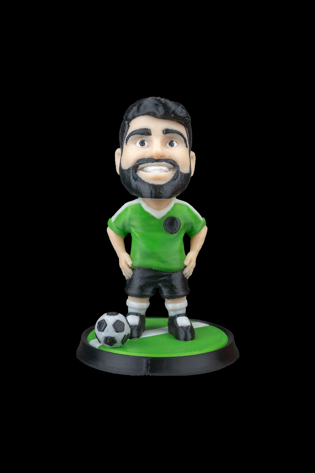 Your Character Soccer Statue 3D Printed | Custom 3D Figurine